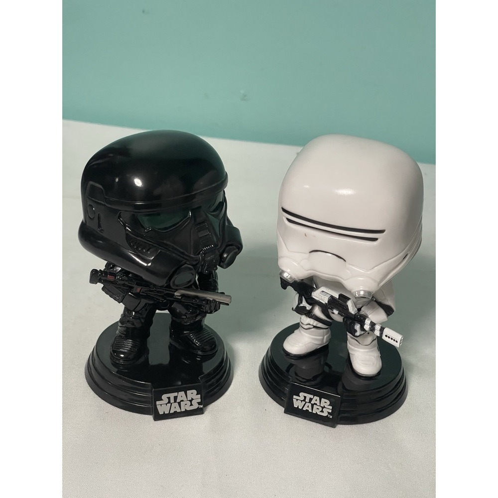2 Pair Funko Pop Star Wars Stormtrooper Kids Bubble Head Action Figure Toy B-M